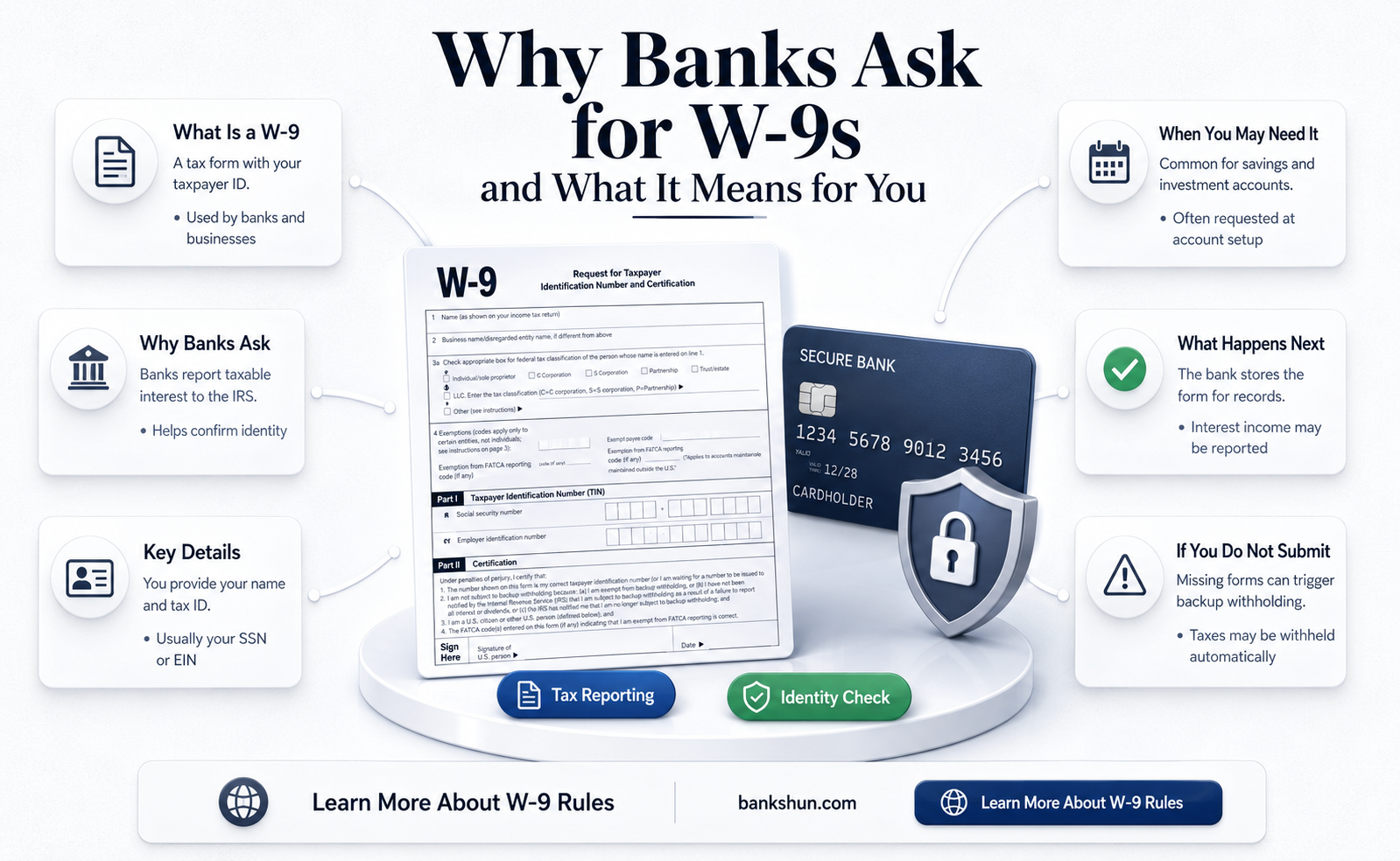 do banks ask customers for w-9s