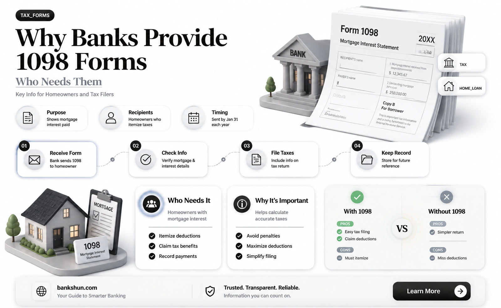 are banks required to provide 1098 forms
