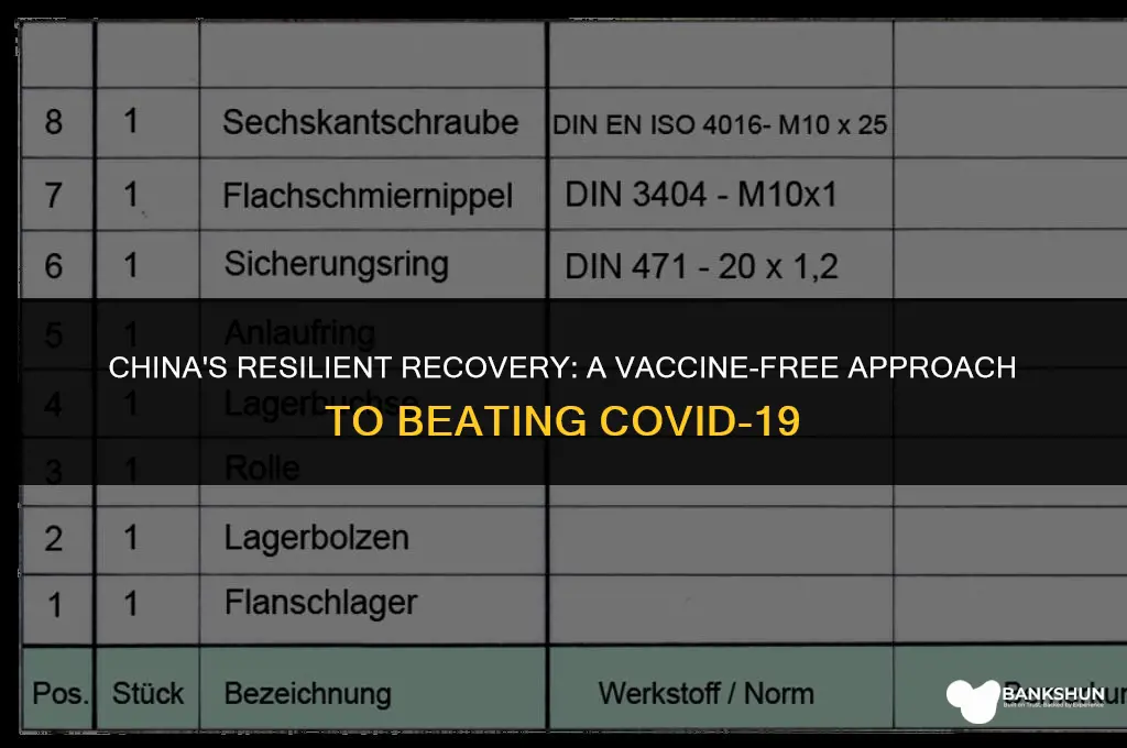 why did china recover without a vaccine
