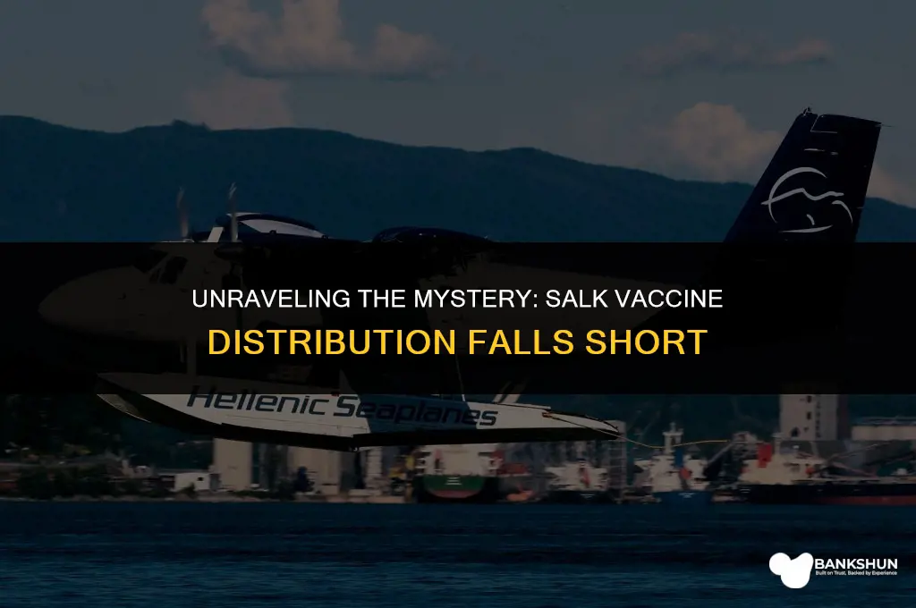 why did only 440000 recieve vaccines salk