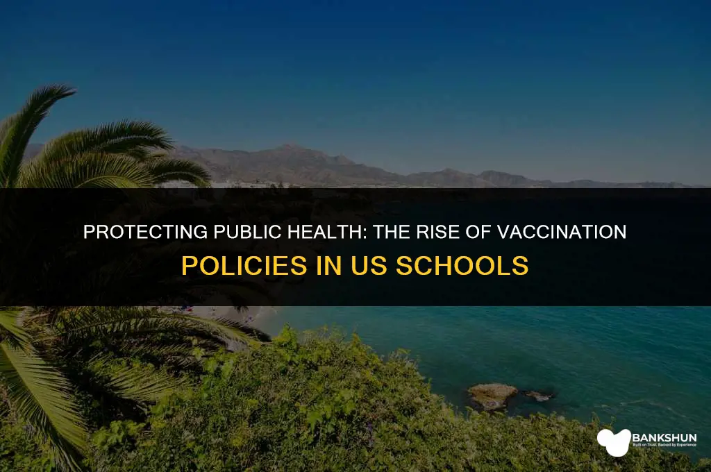 why did schools impliment vaccination policies usa