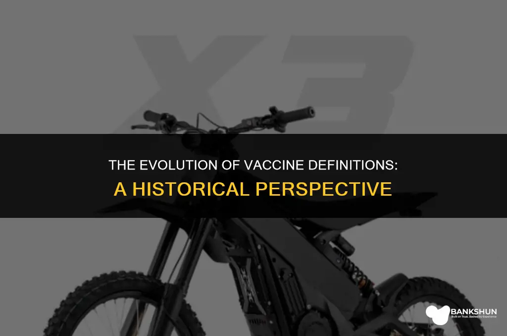 why did the definition of vaccine change