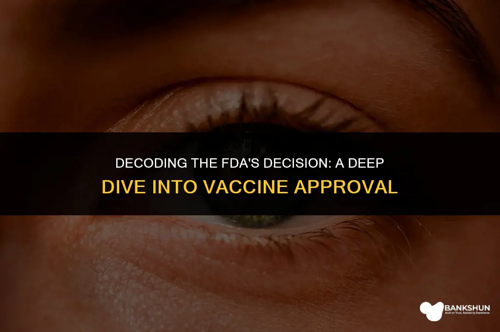why did the fda approve the vaccine