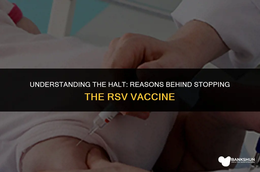 why did they stop the rsv vaccine