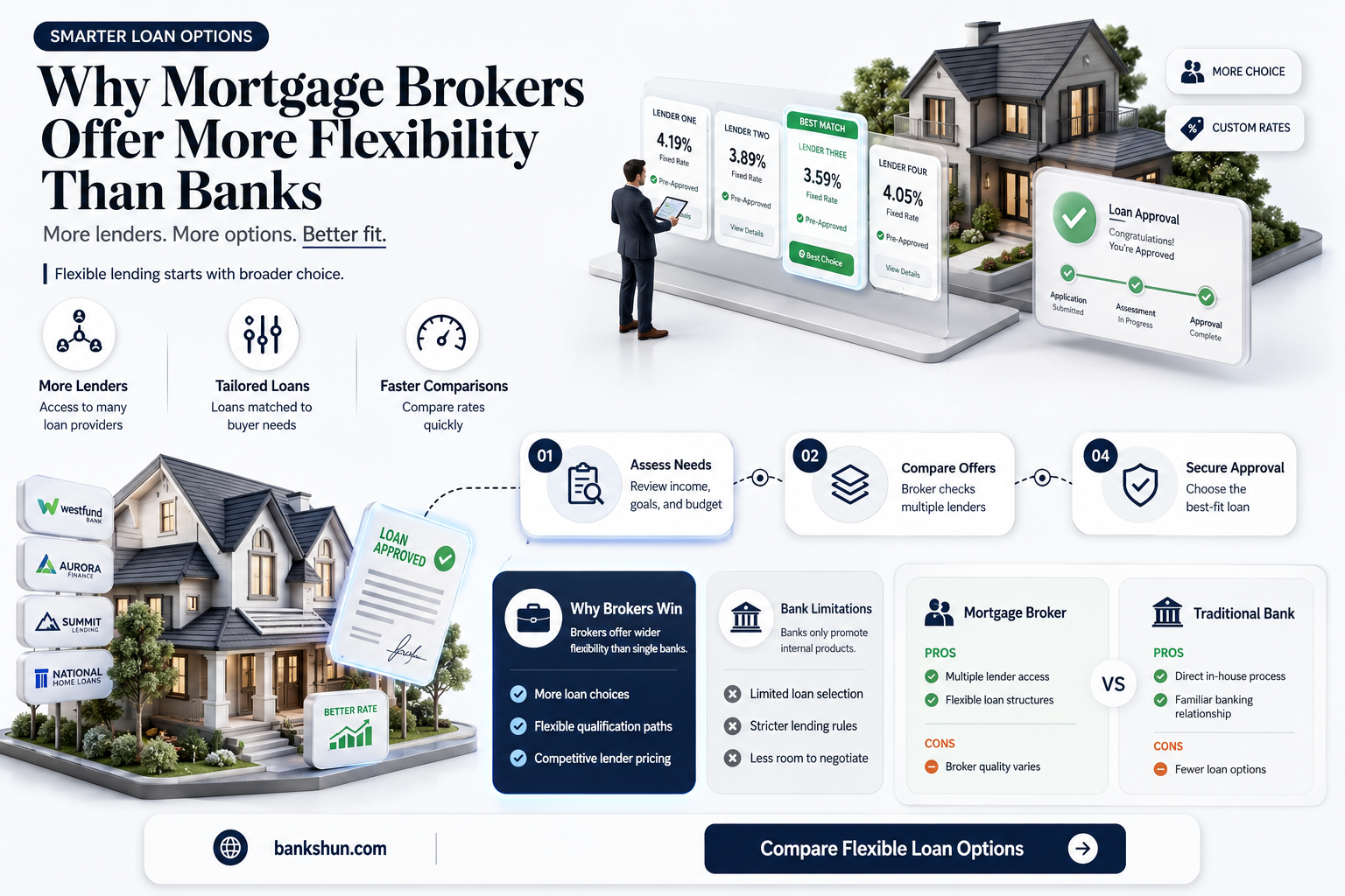 are mortgage brokers more lenient than banks