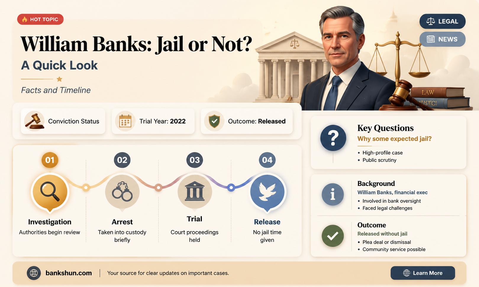 did william banks actually go to jail