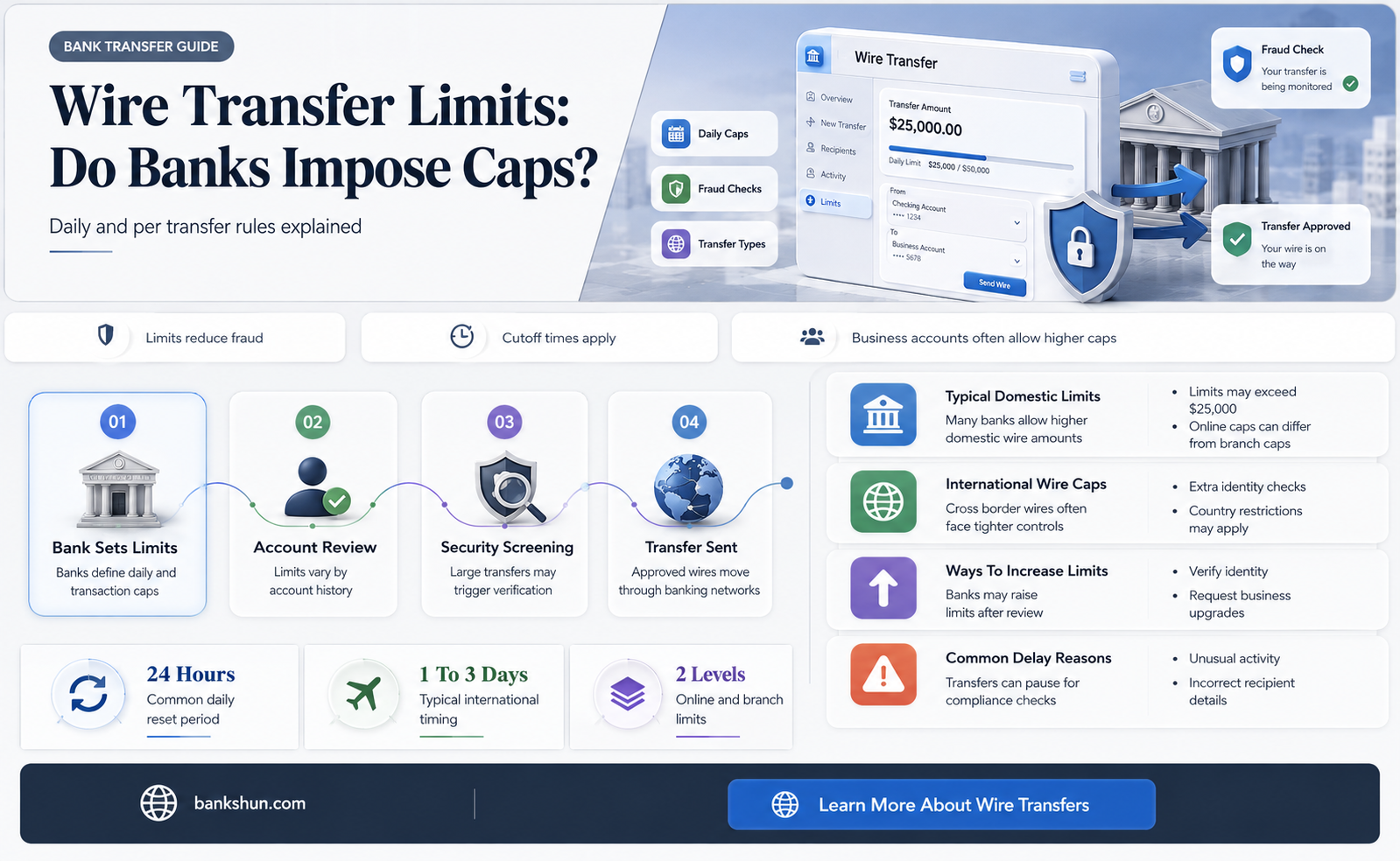 do banks have limits on wire transfers