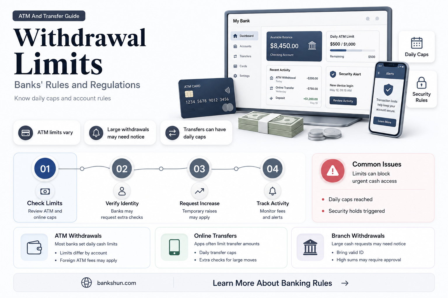 do banks have a limit on withdrawals