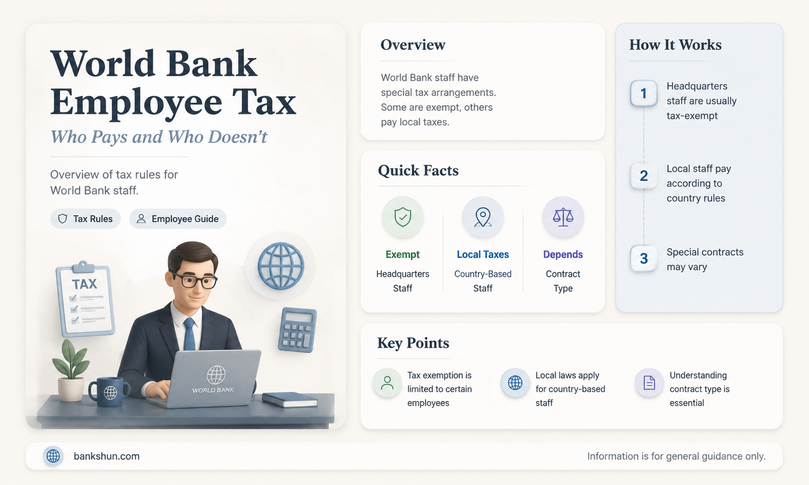 do american world bank employees pay taxes