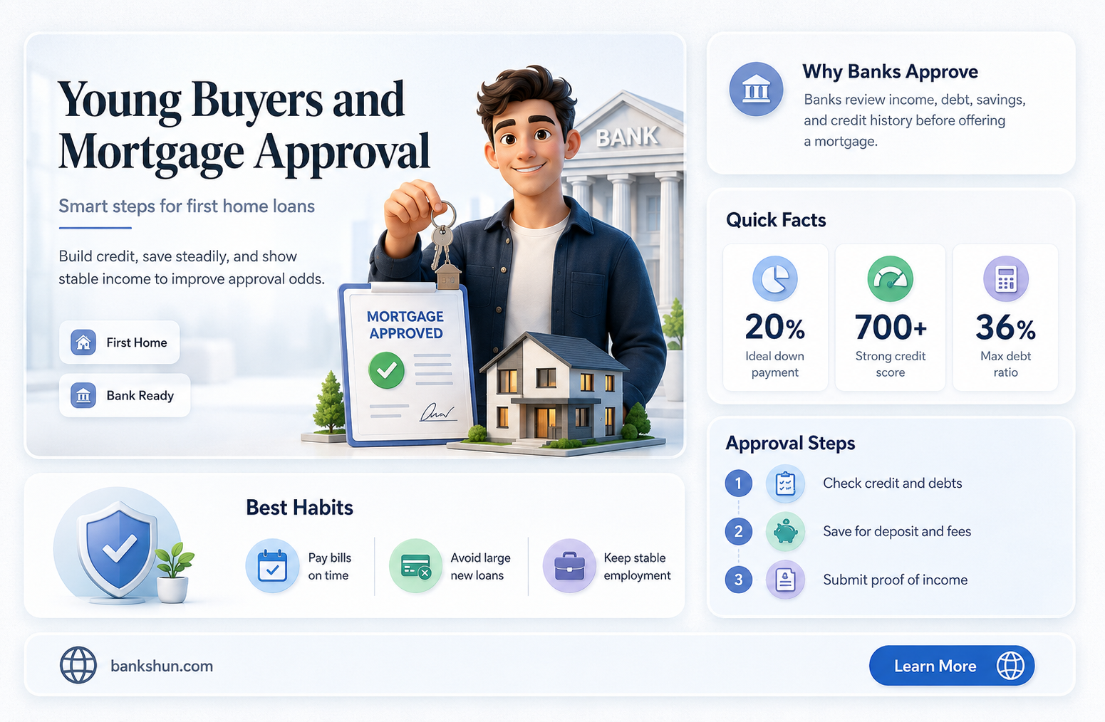 do banks aprove young people for mortgages