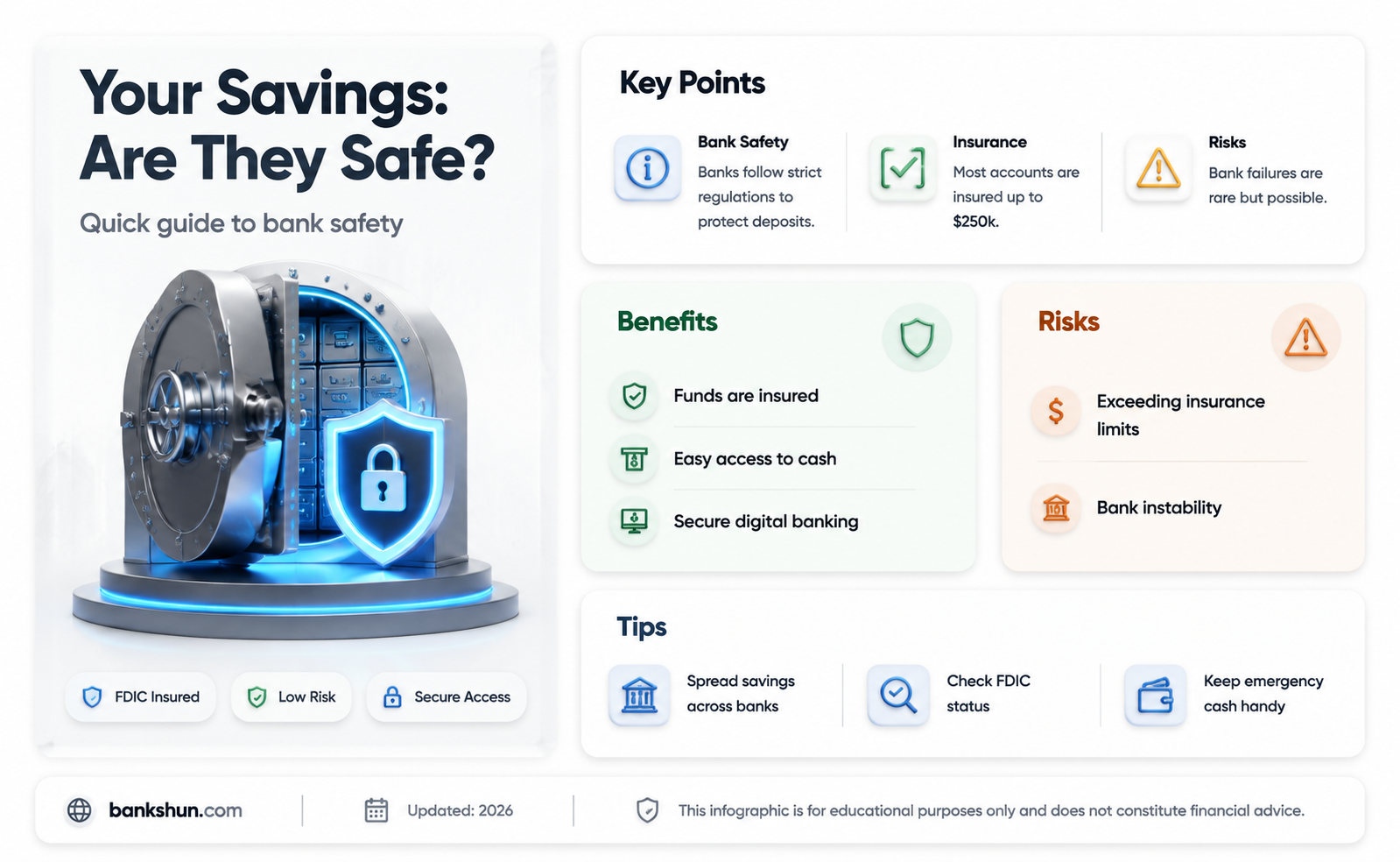 are my savings safe in a bank
